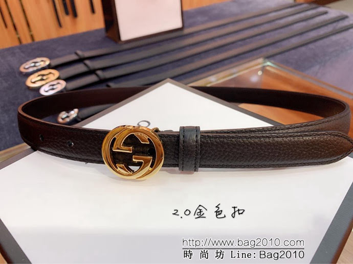 GUCCI古馳 官網爆款 正品規格 原單品質 togo荔枝紋牛皮 雙G亮面銀色扣 男士皮帶  xfp1081